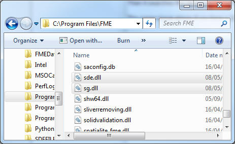 FME Directory with SDE