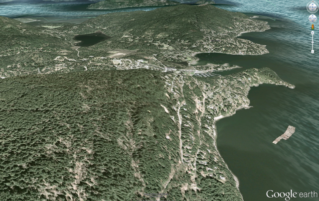 Bowen Island in Google Earth
