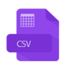 逗号分隔值（csv）徽标